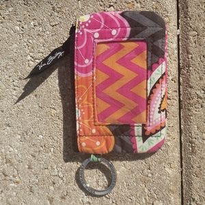 VERA BRADLEY ID Holder Key Ring Bag